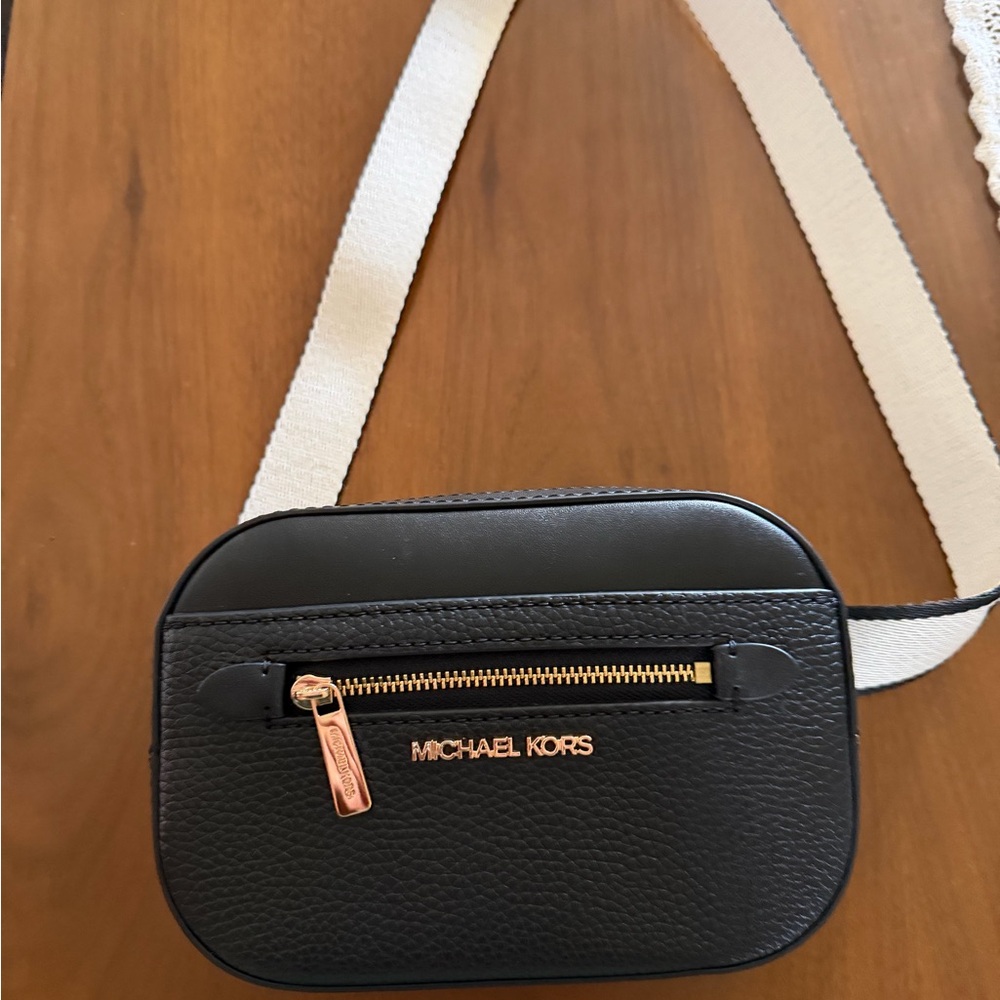 Michael Kors Black and White  Belt Bag